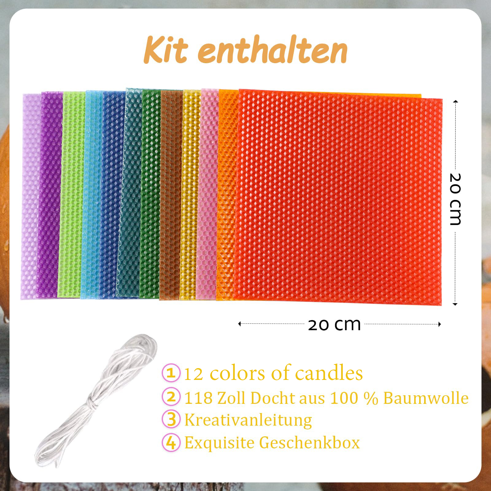 Kit Inhalt 12 Farben